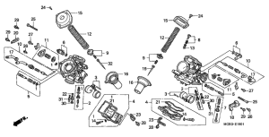XL650V Carburetor assy