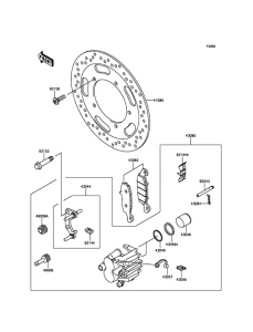 VN900 Передний тормоз