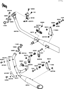 VN1500 Глушитель