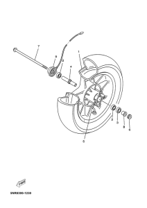 YP125D Переднее колесо