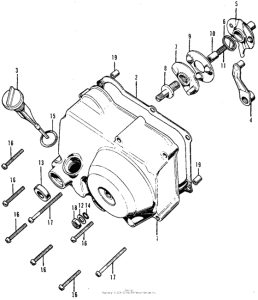 CT70 Крышка картера правая
