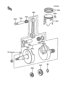  Коленвал и поршни