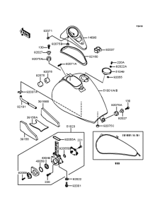 VN400 Топливный бак