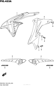 RM-Z250 Fuel Tank Cover