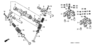 CA125 Распред вал / клапана