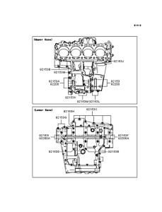 ZG1400 Болты крепления картера