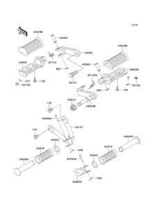 BJ250 Подножки