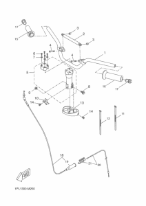NS50N Steering handle & cable