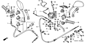 NES150 Handle lever / switch / cable
