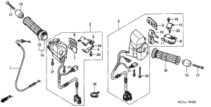 GL1800 (ABS) Рулевой переключатель
