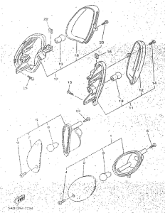 YN50R Поворотники