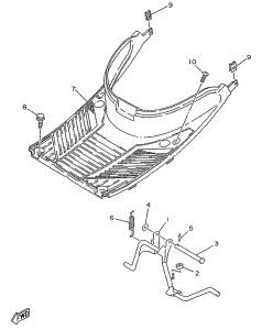 YA50R Stand. footrest