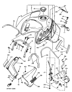 XTZ660 Топливный бак