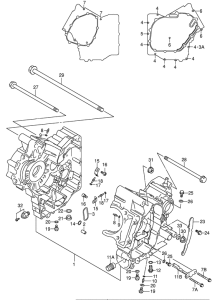 SV650 Картер двигателя