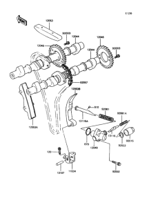 ZX400 Распред вал