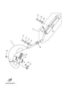 YZ85 Выхлопная система