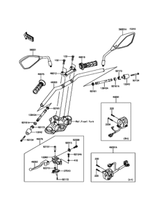 BR250 ハンドルバー