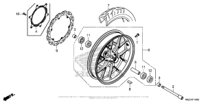  Переднее колесо