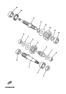 YP250R Трансмиссия