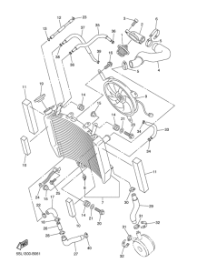 YZF-R6 Radiador & manguera
