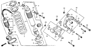 CR450 Rear shock absorber 81