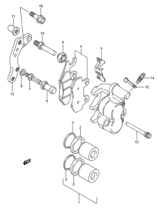RM250 Передний суппорт