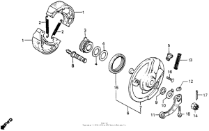 XR200 Передний тормоз