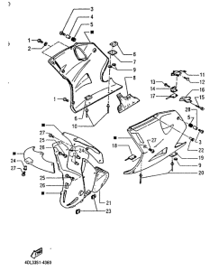 TZR125RR Обтекатель 2