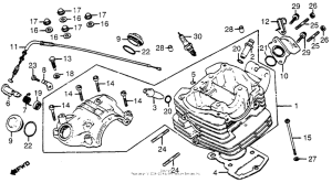XR200R Головка цилиндров