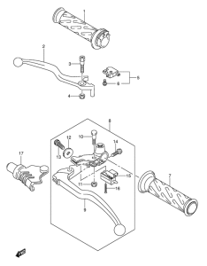 RV125 Рулевой рычаг