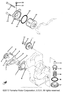 SR250G Масляный насос