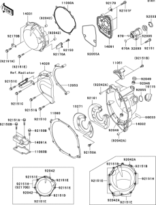 ZX1200 Крышки двигателя