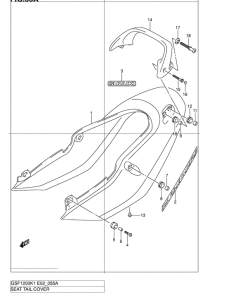 GSF1200S Обтекатель сидения