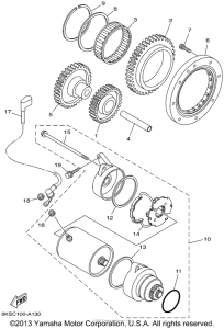 XVS1100AP Стартер