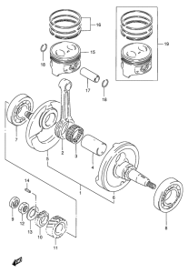 DR200 Вал коленчатый