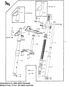 KV100 Вилка передней оси