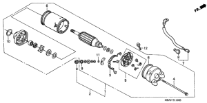 VT750C2 Стартерный мотор