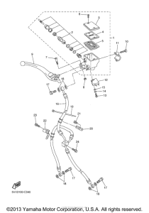 FZ6ST Главный тормозной цилиндр