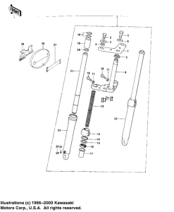 KD80 Вилка передней оси