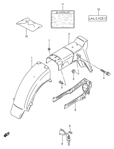 GS125 Заднее крыло