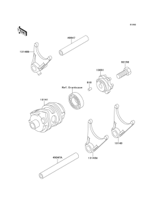  Change drum / shift fork