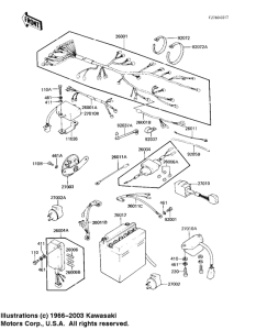 KZ1100 Электрика