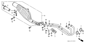 XR600R Глушитель