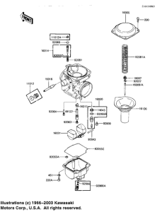 KZ1100 Детали карбюратора