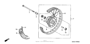 XR100 Переднее колесо