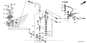 CBR600RR (ABS) Rear Brake Master Cylinder (2)
