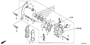 PCX150 Передний суппорт