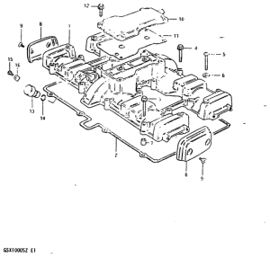 GSX1000 Крышка головки цилиндров