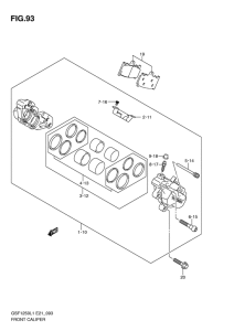 GSF1250 (ABS) Передний суппорт