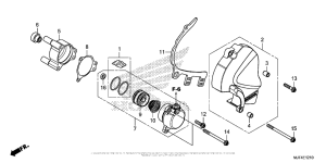  Left Rear Cover + Clutch Slave Cylinder
